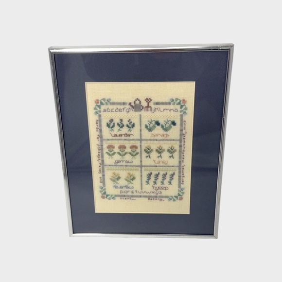 Vintage Shepherd’s Bush Herb Garden Cross Stitch – Framed Sampler 10x8.25 - Picture 2 of 12